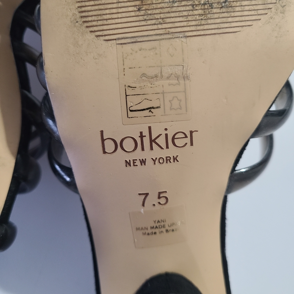 Botkier Black‎ Women's Slide Sandals 7.5 Classy Yani Suede Heels - Picture 4 of 10